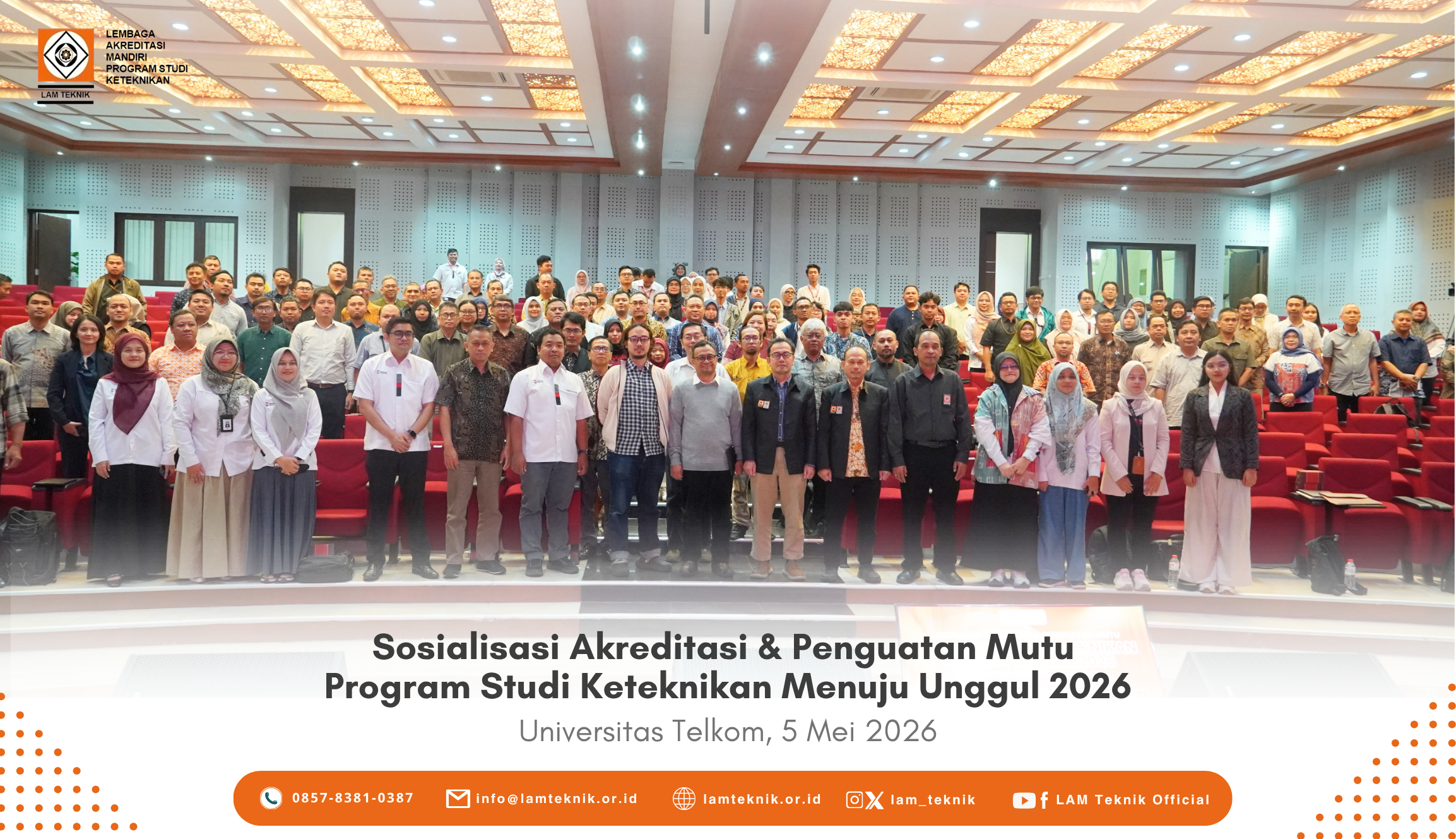 Pelaksanaan Sosialisasi Akreditasi dan Penguatan Mutu Program Studi Keteknikan Menuju Unggul tahun 2026 di 14 Kota Seluruh Indonesia