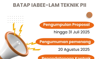 Perpanjangan Masa Pendaftaran Program Hibah Riset BATAP IABEE & LAM Teknik PII