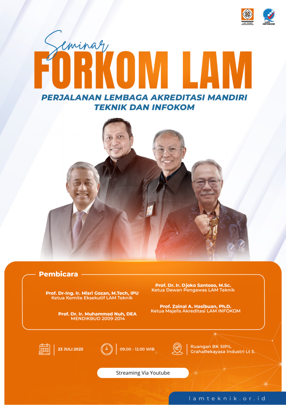 Seminar FORKOM LAM “Perjalanan Lembaga Akreditasi Mandiri Teknik dan Infokom”